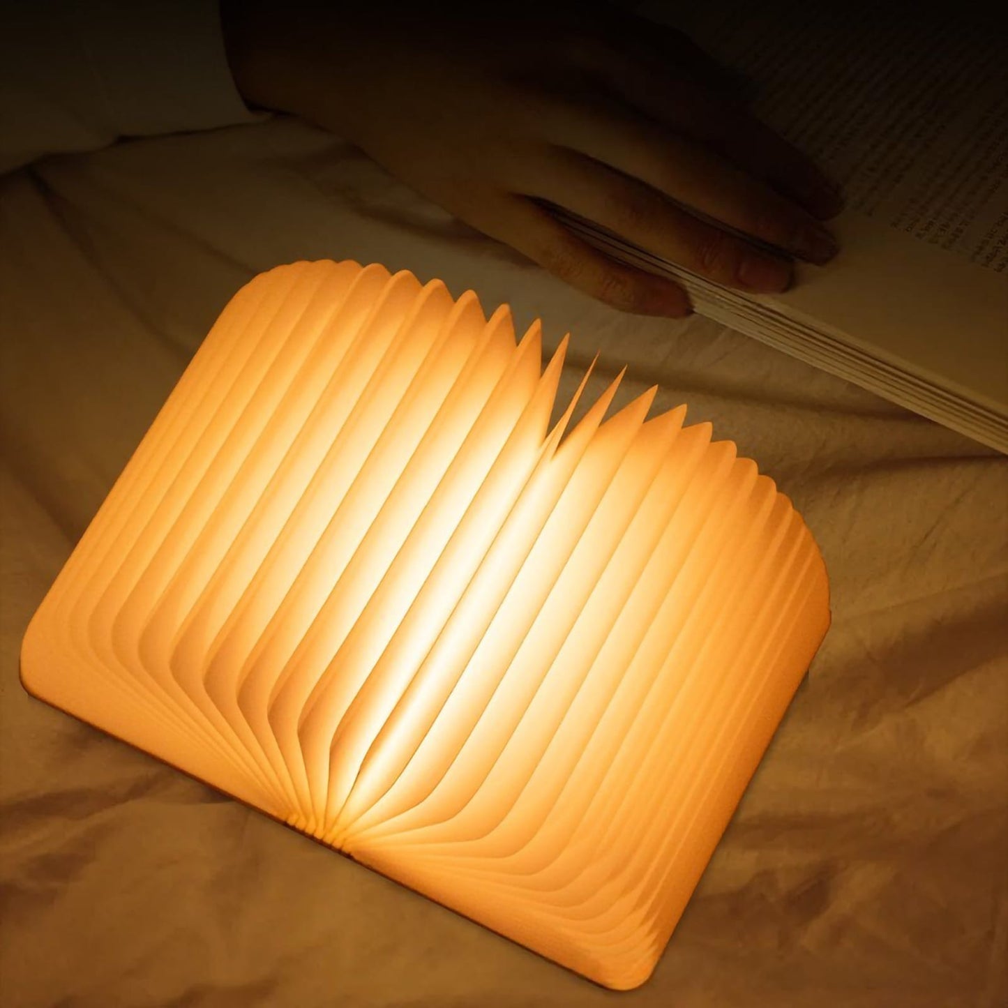🎀 Wooden Book-Shaped LED Lamp – Aesthetic Light for Cozy Spaces ✨📖