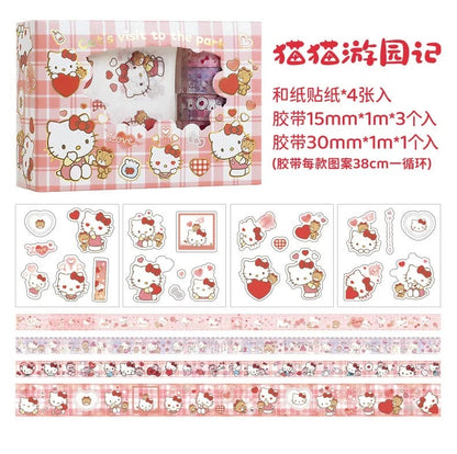 🎀Sanrio Sticker & Washi Tape Gift Box Set