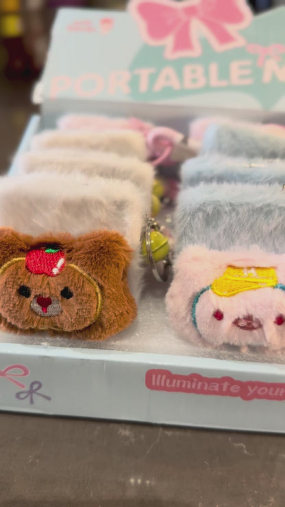 🎀 Cute Mirror Plush Keychains