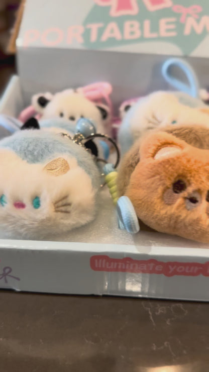 🎀 Cute Mirror Plush Keychains